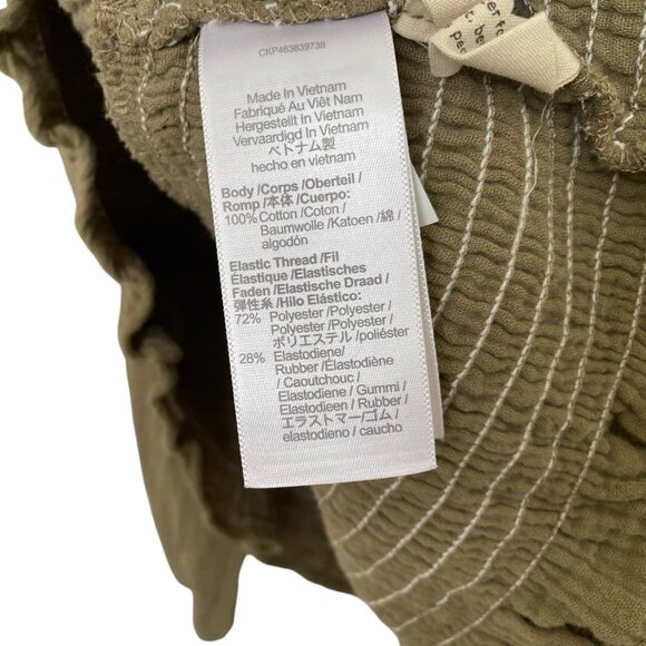 SOLD Madewell Julianne Lightspun Smocked Waist Cotton Gauze Wrap Top - Picture 5 of 5